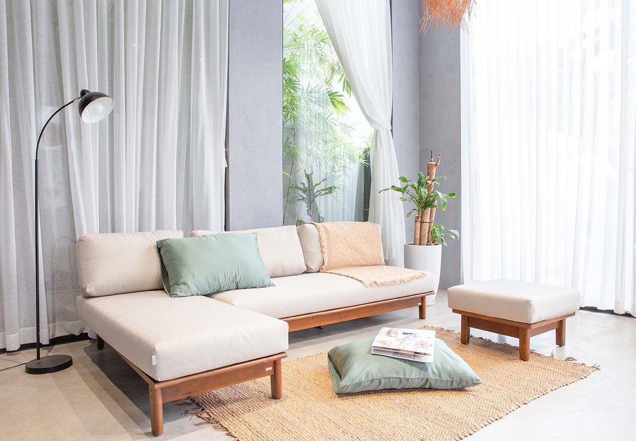combo 03 ghế sofa cùng góc và đôn sofa